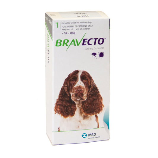 Bravecto Tablet for Medium Dogs (10-20kg)