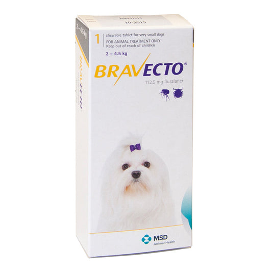 Bravecto Tablet for Extra Small Dogs (2-4.5kg)