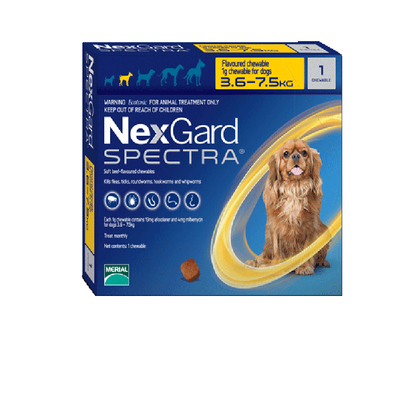 Nexgard Spectra for Small Dogs (3.6-7.5kg)