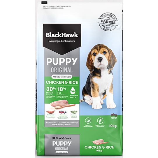 Black Hawk Original Puppy Medium Breed - Chicken & Rice (Dry Food)