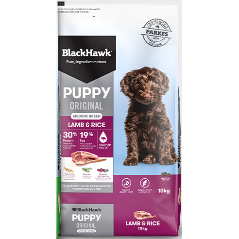 Black Hawk Original Puppy Medium Breed - Lamb & Rice (Dry Food)