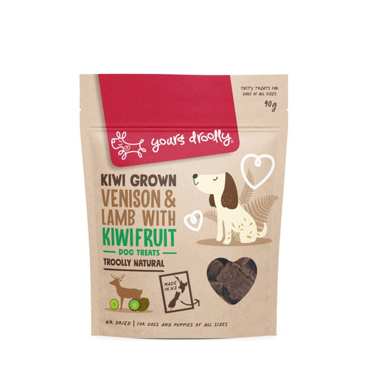 Yours Droolly Kiwi Grown Venison, Lamb with Kiwifruit Treats 90g