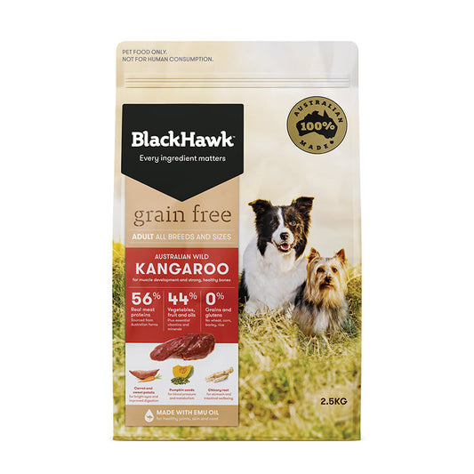 Black Hawk Grain Free Adult Dog - Kangaroo (Dry Food)