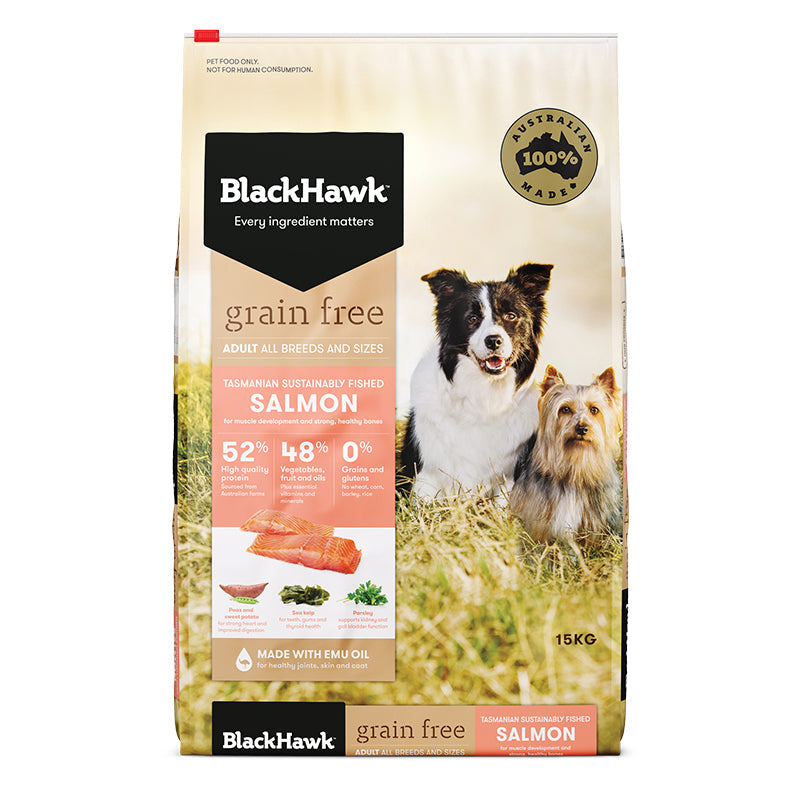 Black Hawk Grain Free Adult Dog - Salmon (Dry Food)
