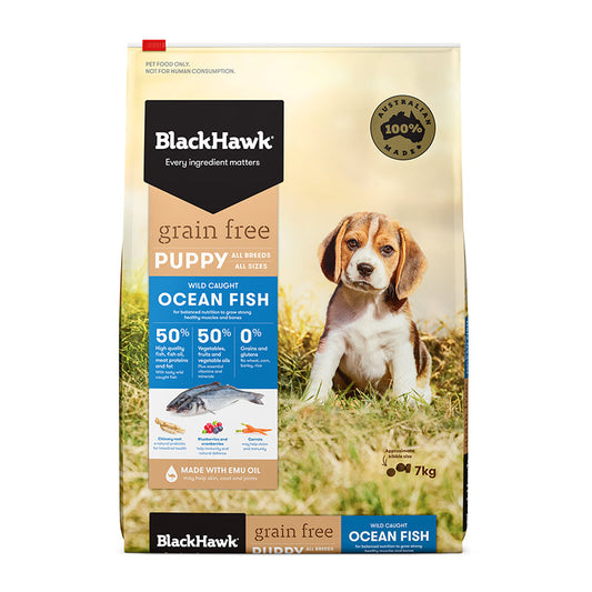 Black Hawk Grain Free Puppy - Ocean Fish (Dry Food)