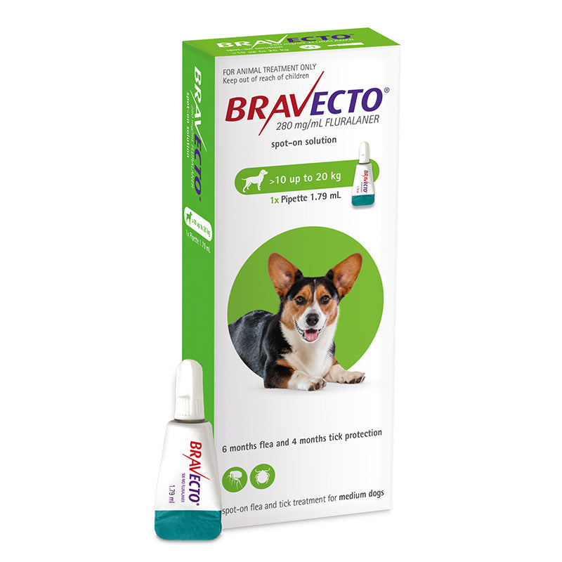 Bravecto Spot-On for Medium Dogs (10-20kg)