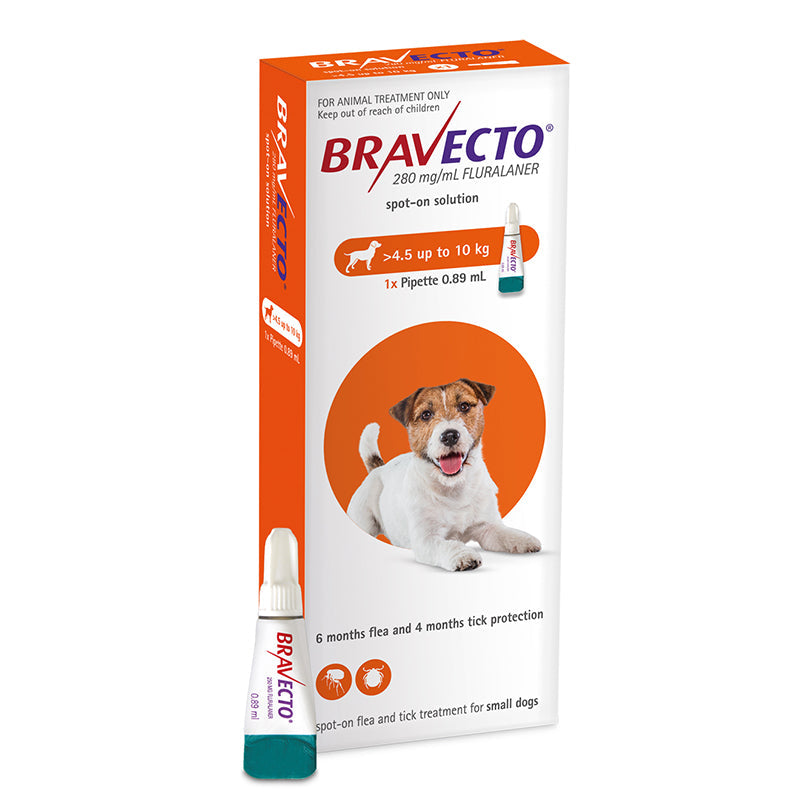 Bravecto Spot-On for Small Dogs (4.5-10kg)