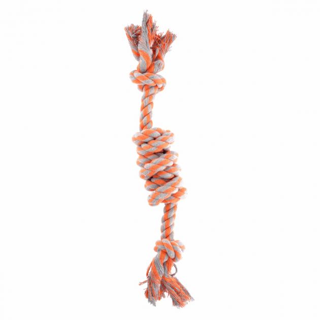 Yours Droolly Chewers Rope Knot - Orange