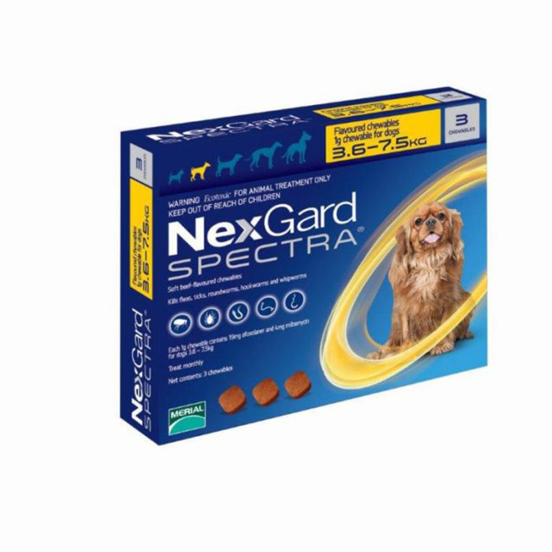 Nexgard Spectra for Small Dogs (3.6-7.5kg)