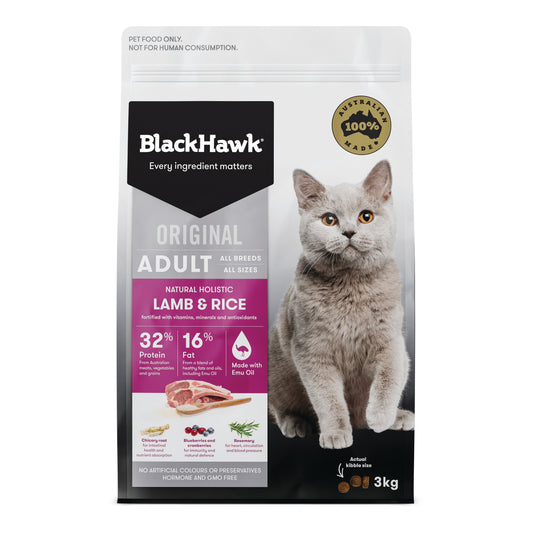 Black Hawk Original Adult Cat - Lamb (Dry Food)